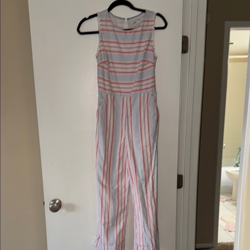 Vineyard Vines Red and Blue Striped Top